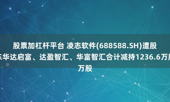 股票加杠杆平台 凌志软件(688588.SH)遭股东华达启富、达盈智汇、华富智汇合计减持1236.6万股