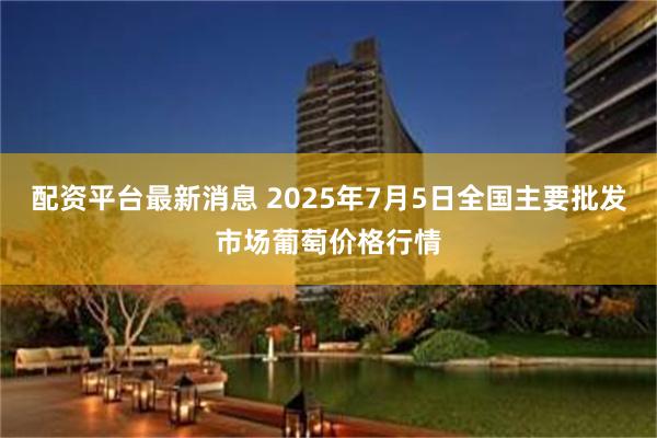 配资平台最新消息 2025年7月5日全国主要批发市场葡萄价格行情